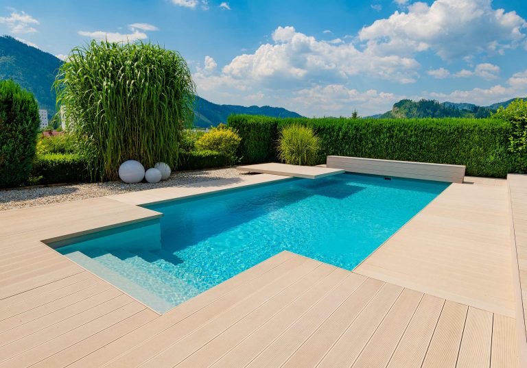 Exklusiver Pool aus Styropor Bausteinen, Modell Komfort Plus