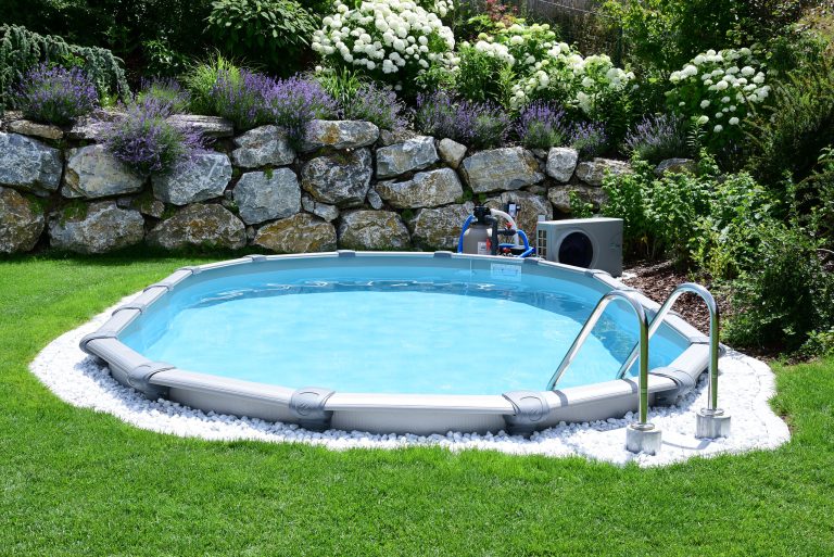 Stahlwandbecken - Pool-Set Silverline mit Folie, Skimmer, Sandfilteranlage und Schwimmbadvlies